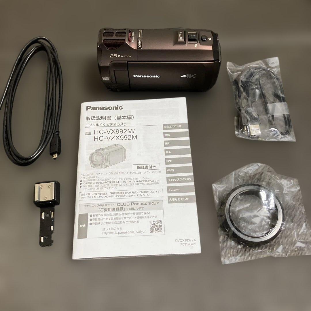 パナソニック　デジタル　4K ビデオカメラ　HC-VX992M