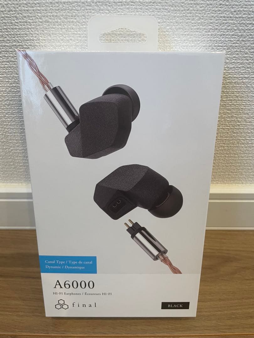 【新品未使用】final A6000 ブラック 有線イヤホン　ファイナル