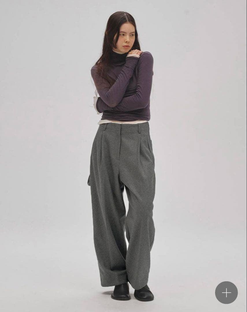 TODAYFUL グレー ワイドパンツ