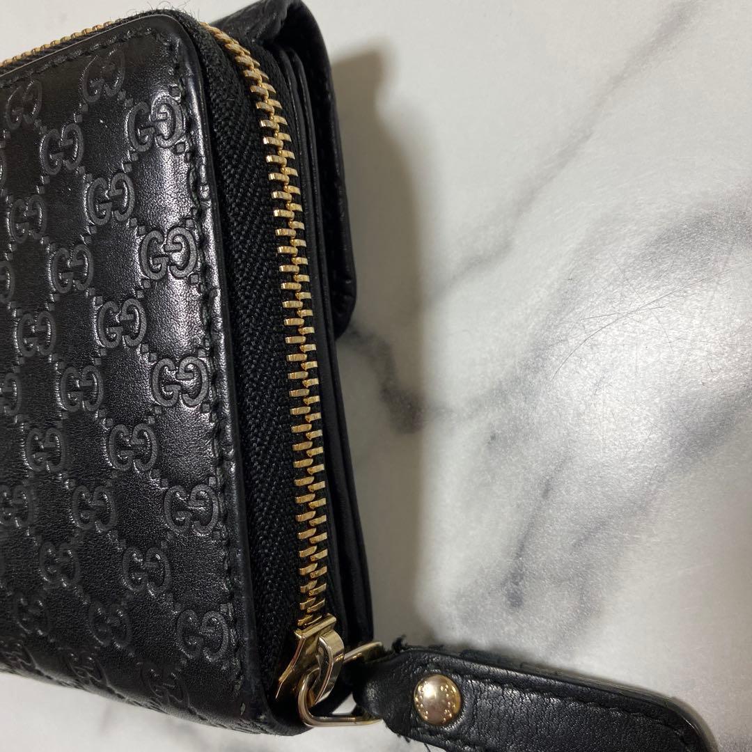GUCCI ブラック GGパターン長財布