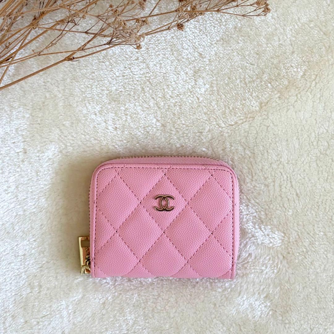 CHANELシャネルノベルティケース　ピンクキルティングがかわいい♡