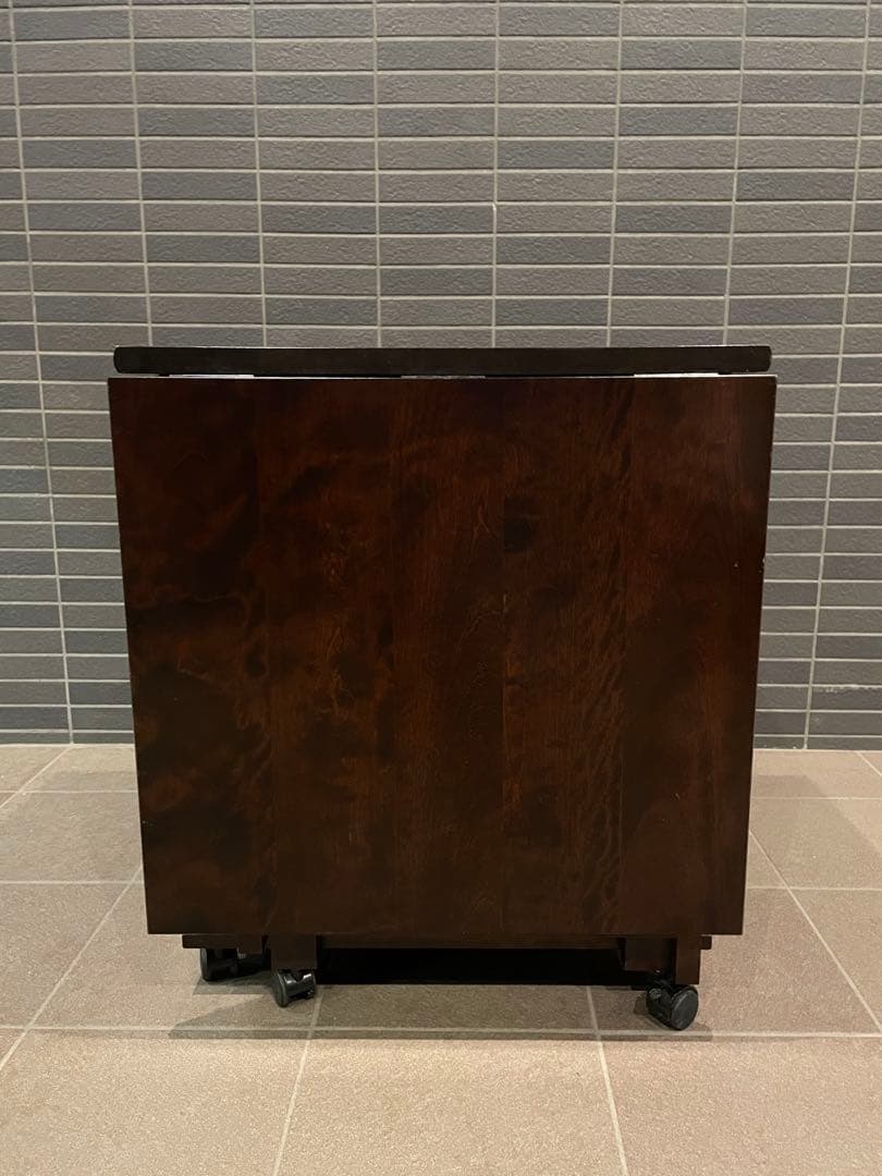 mos　希少モデル　北海道民芸家具　折り畳み天板が魅力の片袖机