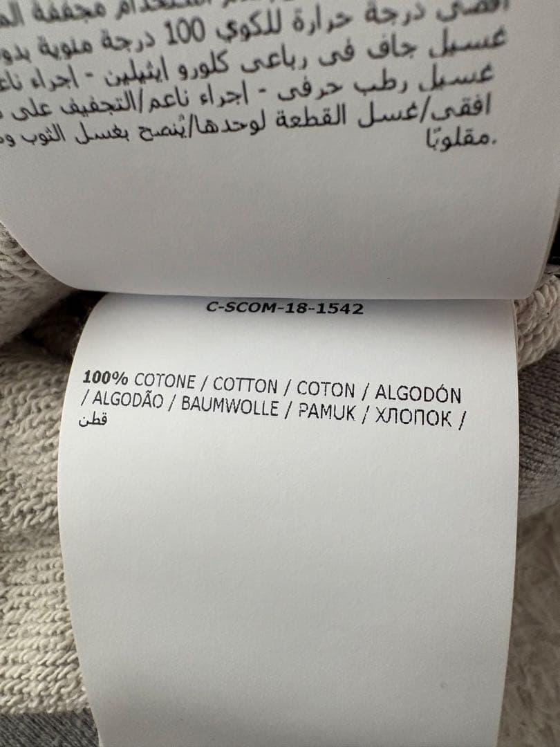 MONCLER グレー クルーネック スウェット M