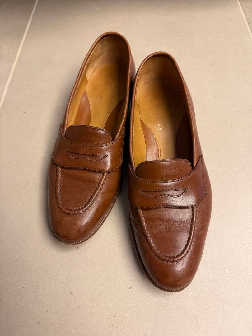 に*ん様 レユッカス　ブラウン　レザー ローファー