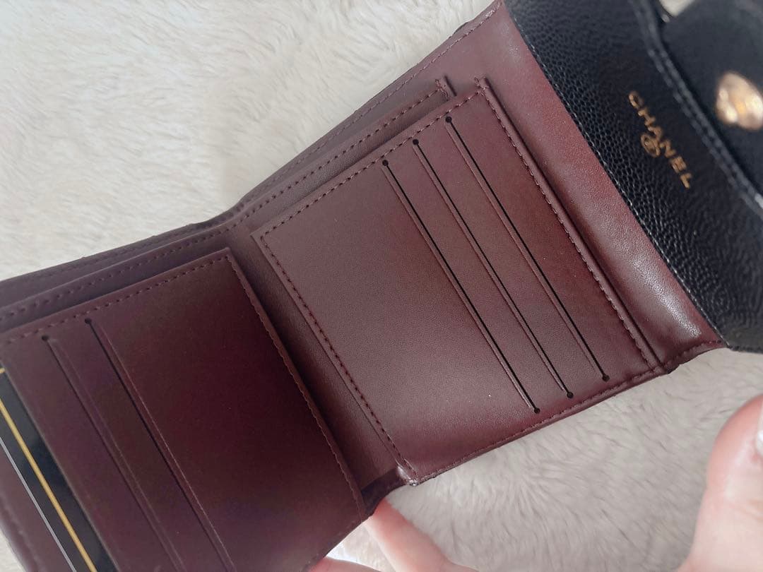CHANEL ノベルティーブラックレザー 財布