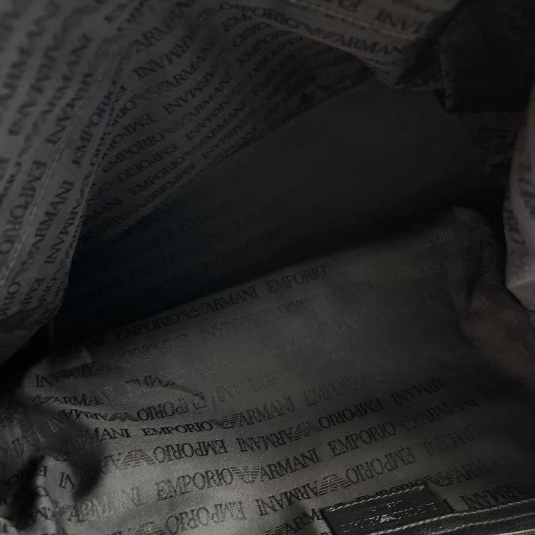【EMPORIO ARMANI】ブラック ボストンバッグ