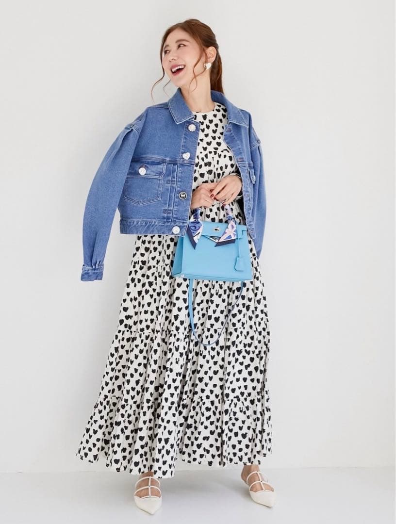 新品オブリOBLI ランダムボタンGジャン　デニムジャケット