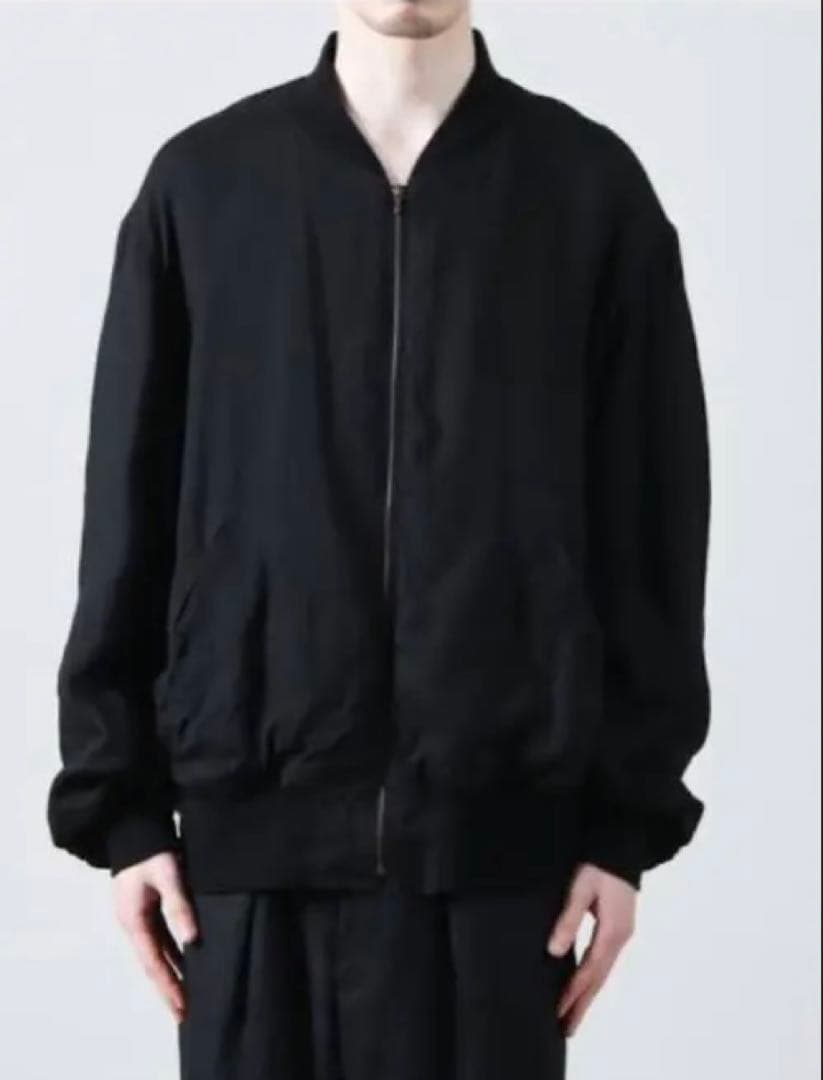 COMOLI リネンWクロスジップブルゾン　サイズ3 美品