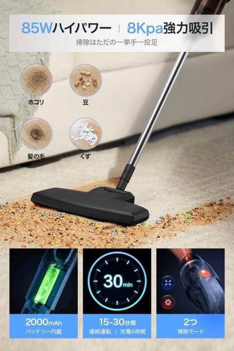 【新品未使用】【2022業界新登場 HEPAフィルター】 掃除機