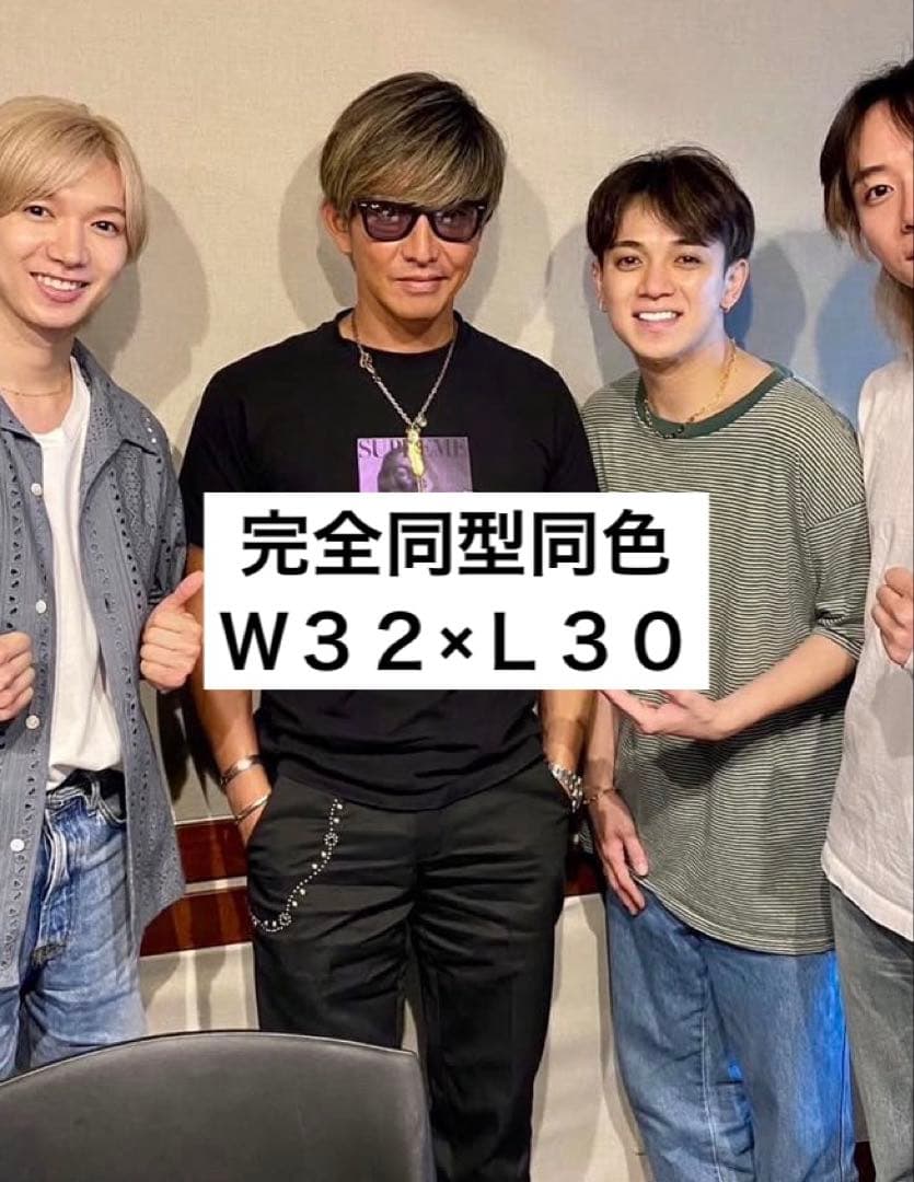 【HTC】Custom Dickiesキムタク着用 同型同色 ブラック32×30