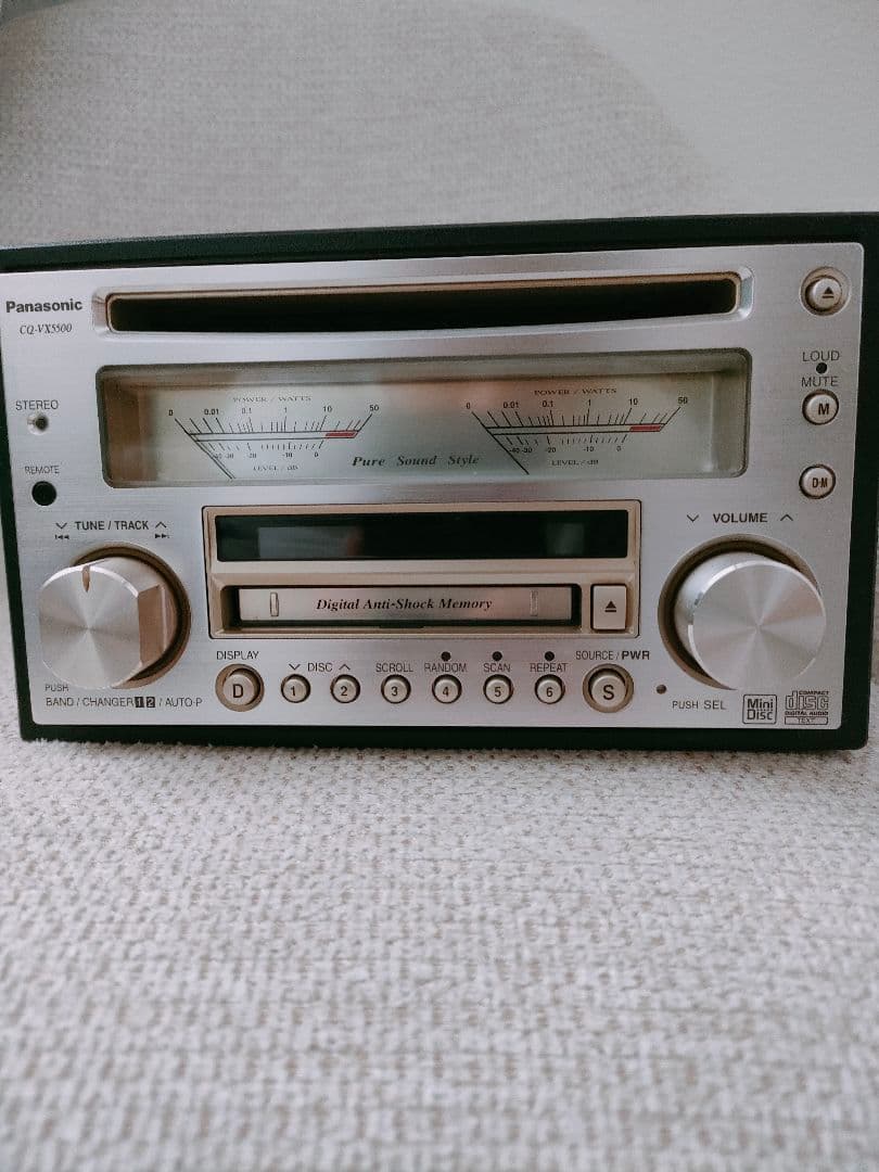 Panasonic CDMDデッキ 【CQ-VX5500】ジャンク品