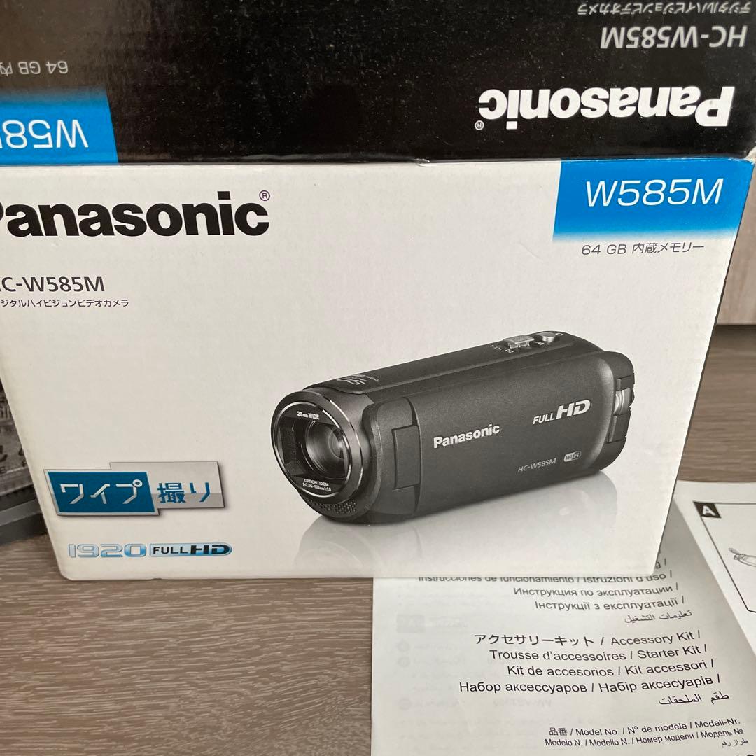 美品　Panasonic HC-W585M ビデオカメラ 本体　ピンク