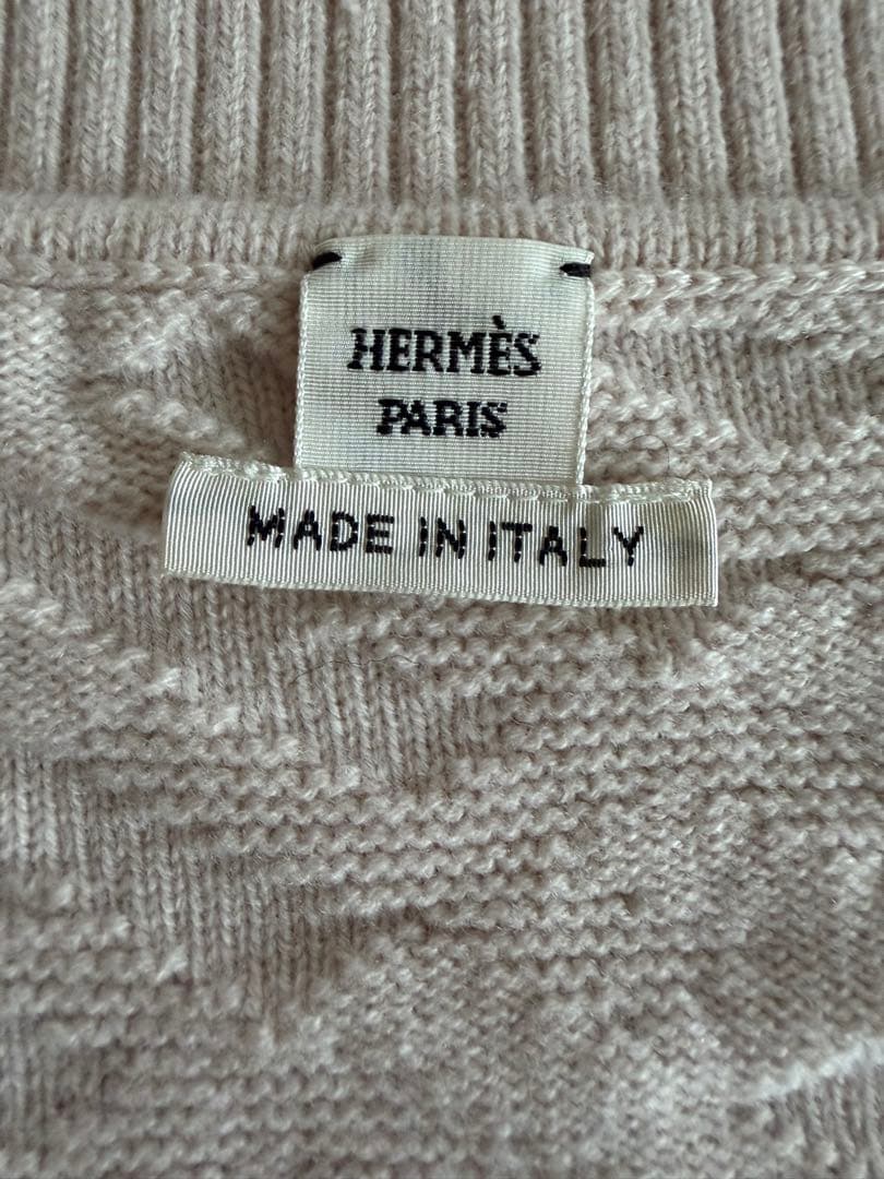 エルメス Hモチーフニットベスト