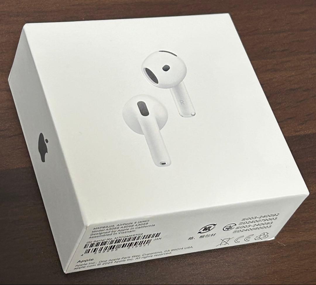 【未使用に近い美品】AirPods（第4世代）アクティブノイズキャンセリング搭載
