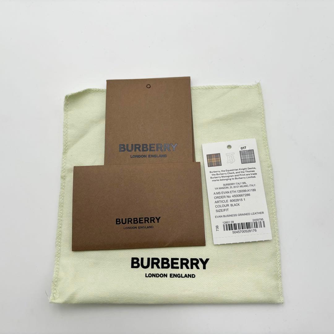 新品未使用 BURBERRY バーバリー TBロゴ 6連キーケース 黒 レザー
