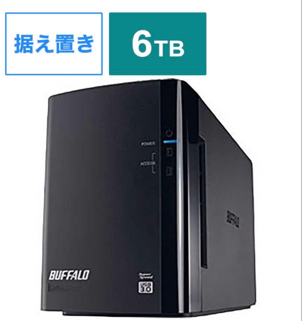 【新品未使用】BUFFALO 外付けHDD 6TB HD-WL6TU3/R1J