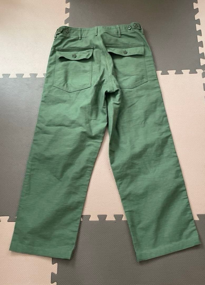 美品　orSlow ベイカーパンツ グリーン サイズM