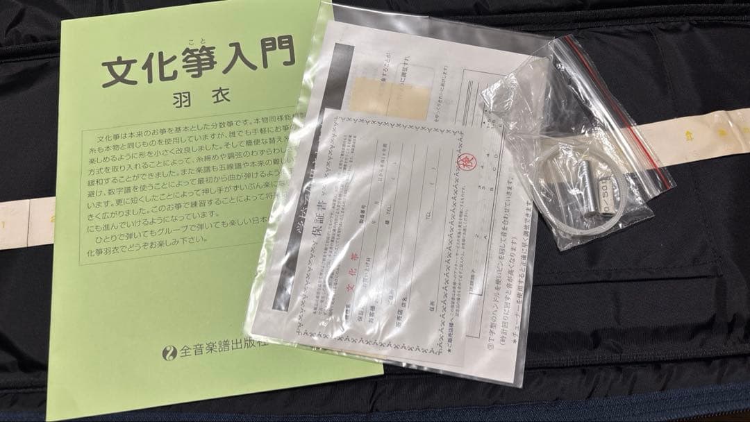 【ギグバッグ付属】全音 文化筝 羽衣