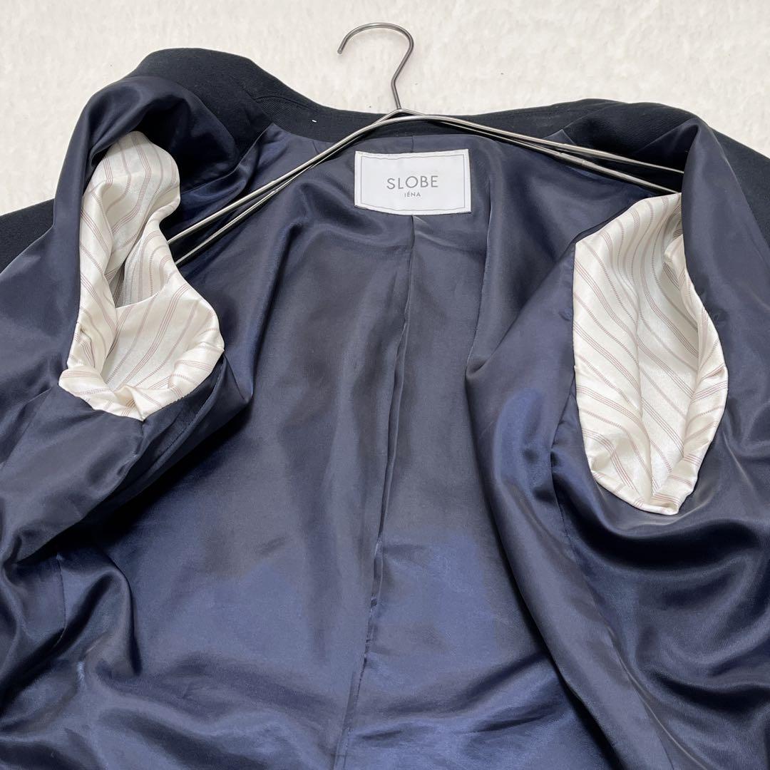 スローブイエナ 紺ブレ ネイビー 金ボタン 38 ダブル テーラードジャケット