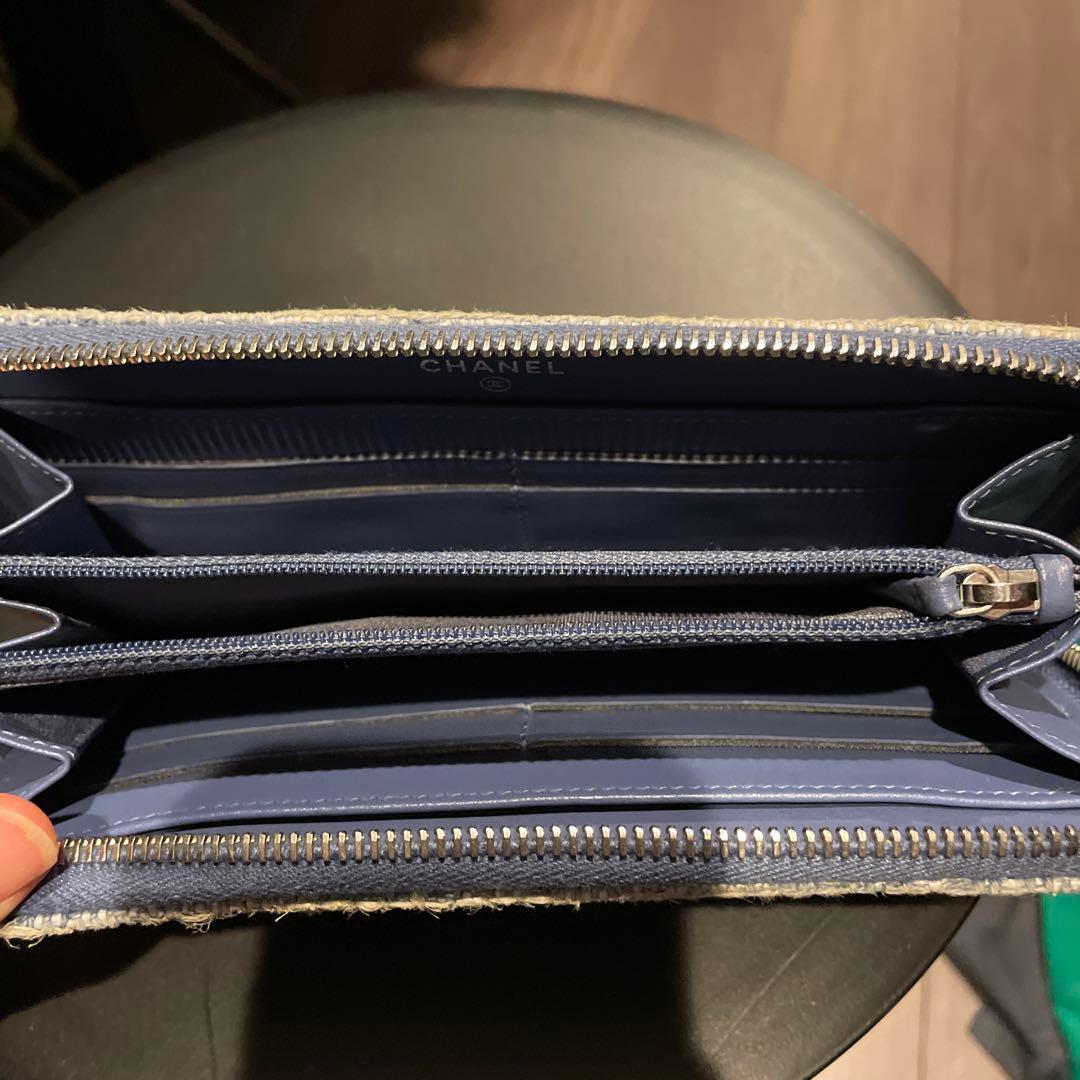 シャネル　CHANEL 長財布　ツイード