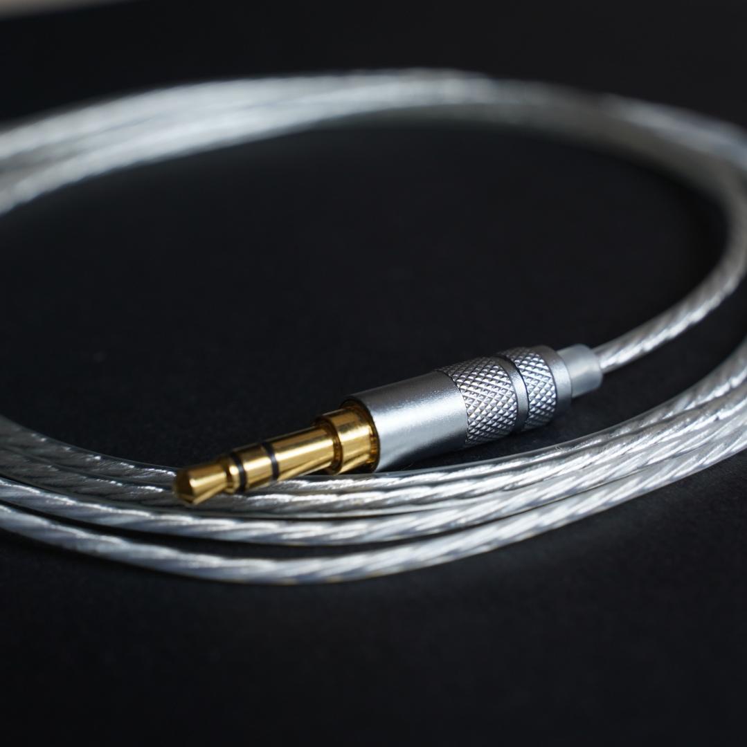 ついに7N 超冷凍製単結晶銅銀メッキ！最高スペックリケーブルMMXC/3.5mm