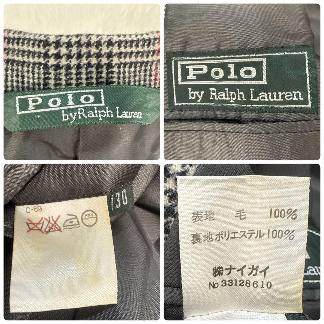 美品　Polo byRalphLauren 男の子　スーツ　ウール　チェック