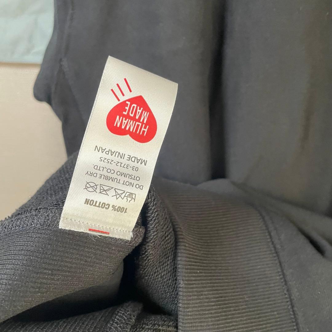 早い者勝ち　HUMAN MADE KAWS スウェット　トレーナー ブラック　L