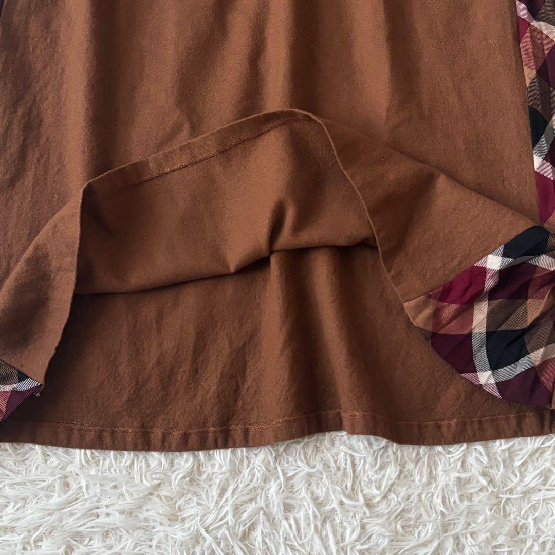 美品✨ ブルーレーベルクレストブリッジ シャツワンピース ブラウン 38