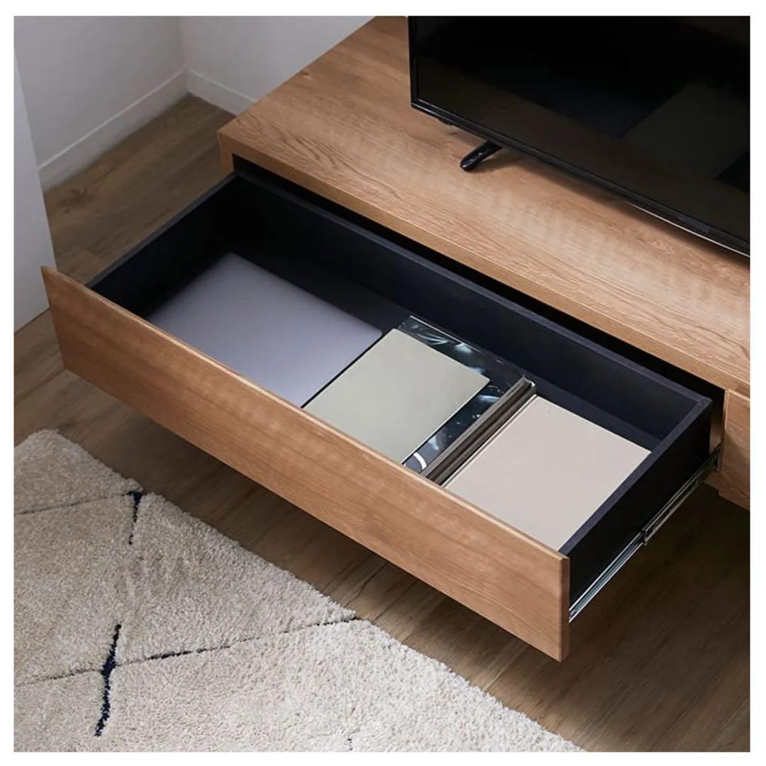 【引越し処分】LOWYA テレビボード 幅180 日本製 木目調 収納付