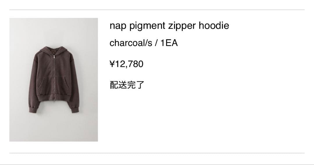 OHOTORO nap pigment zipper hoodie サイズS