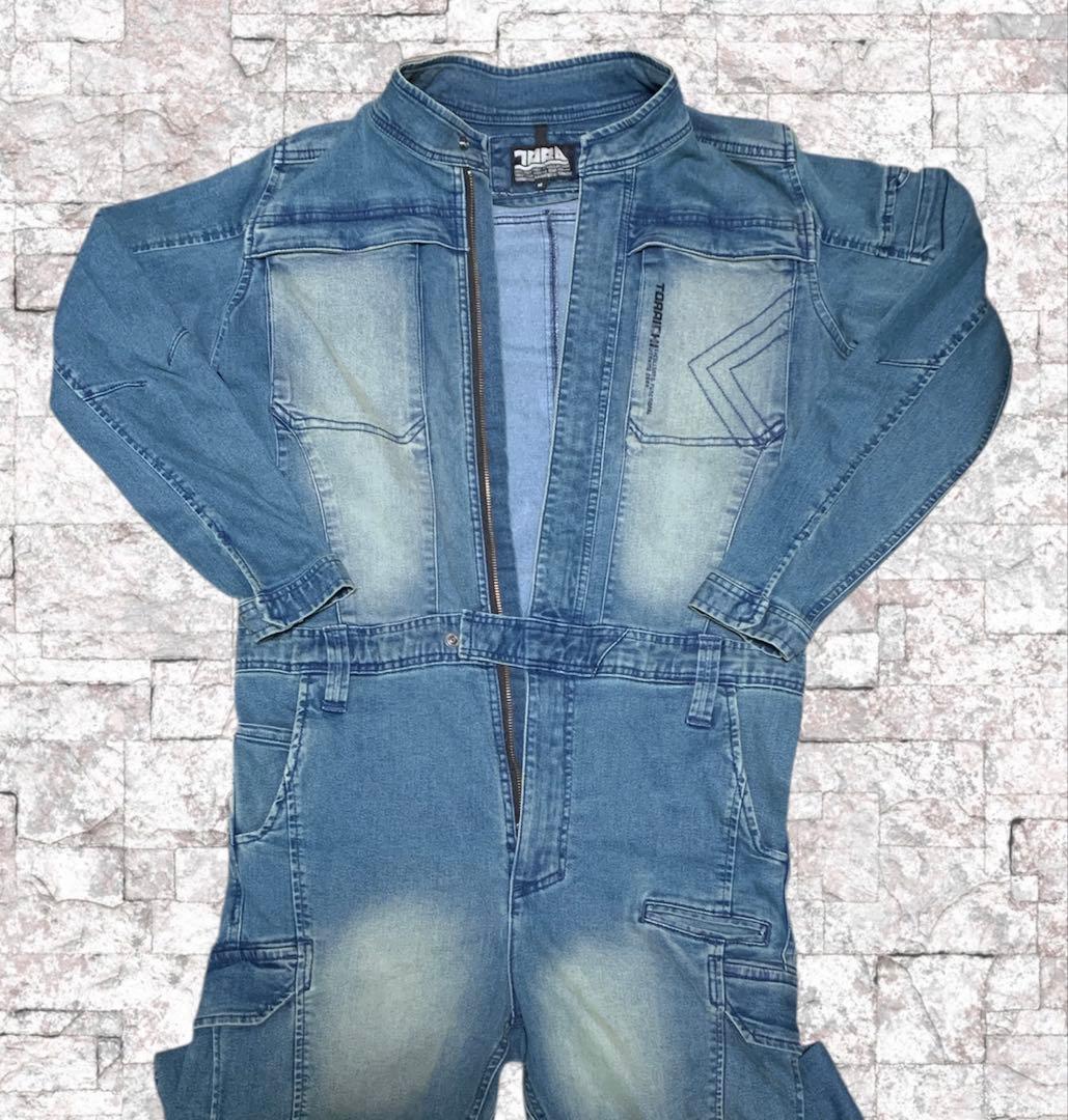 【新品・未使用】　寅壱　TORAICHI　デニムツナギ　メンズ　作業着　LL