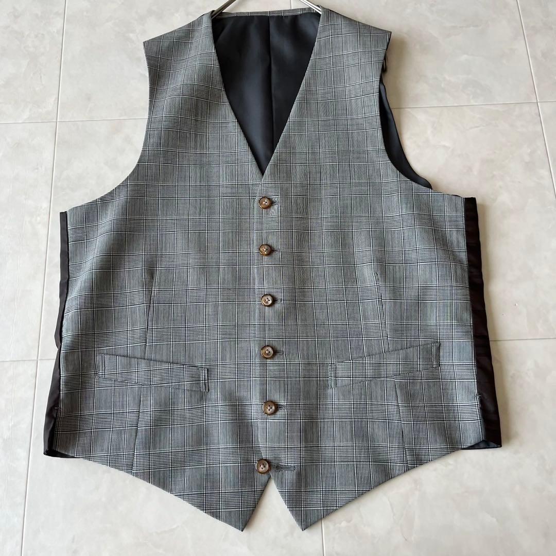 仕立良✨MAISON Re:TAILOR グレンチェック3Pスーツ グレーL