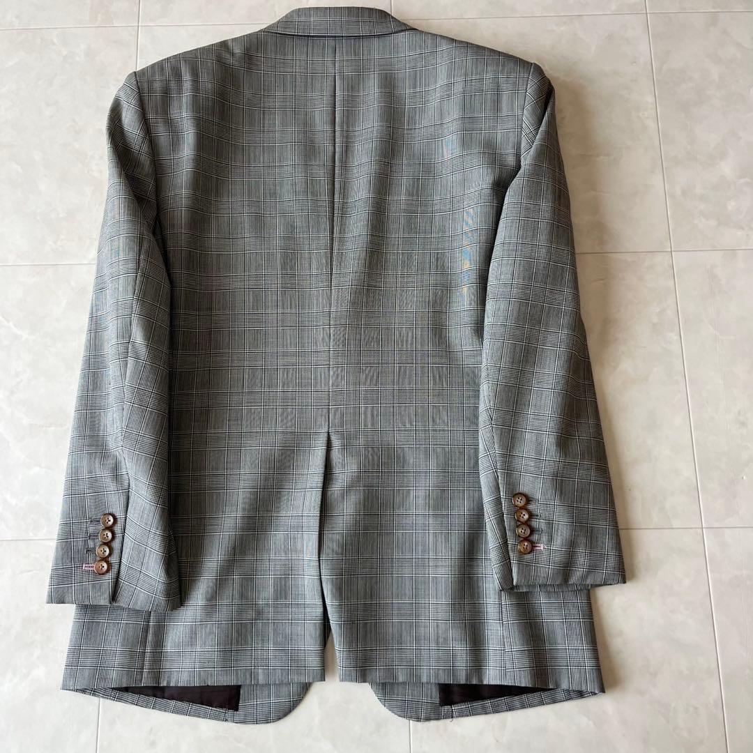 仕立良✨MAISON Re:TAILOR グレンチェック3Pスーツ グレーL