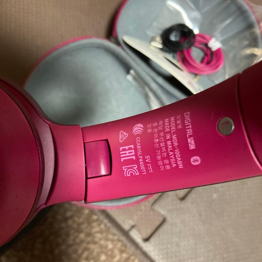 SONY ワイヤレスヘッドホン ワインレッド MDRー100ABN未使用品