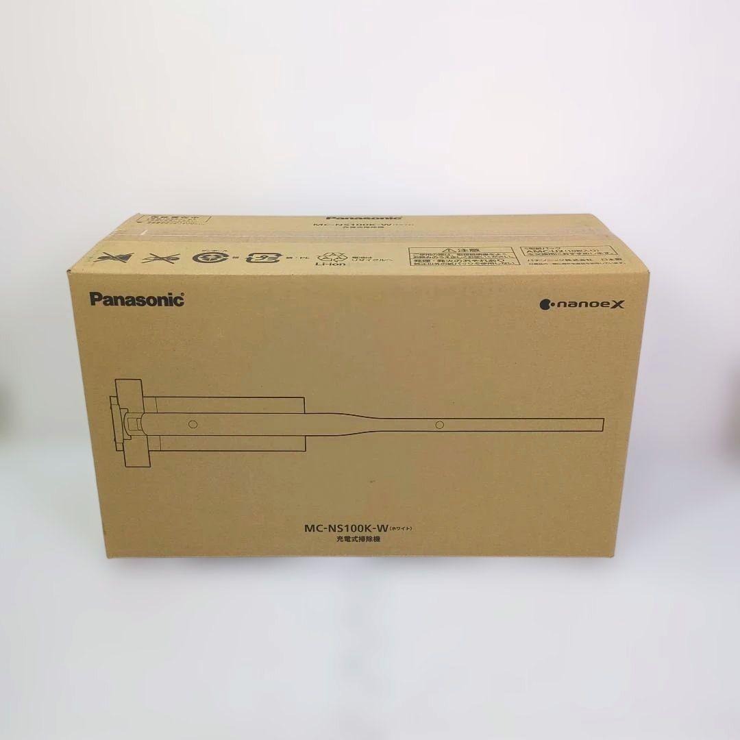 【新品未開封】パナソニック 充電式掃除機 MC-NS100K-W ホワイト