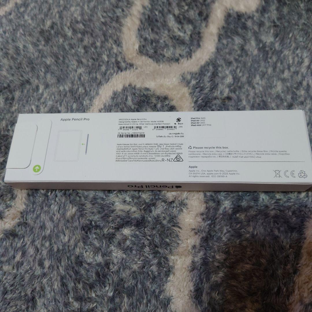 Apple Pencil pro 型番 MX2D3ZA/A