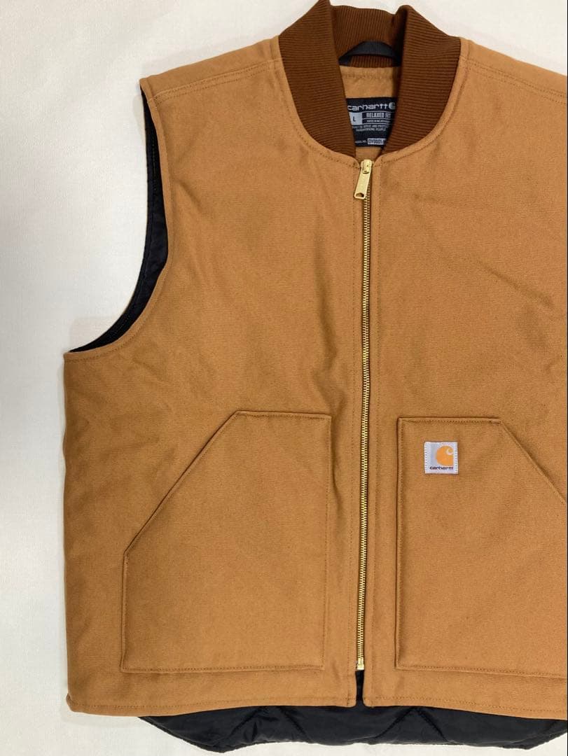 Carhartt カーハート ダックベスト V01 Lサイズ BRN 極美品
