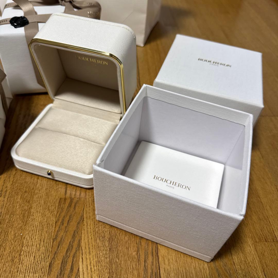ブシュロン　リングケース　箱　外箱　ショップ袋