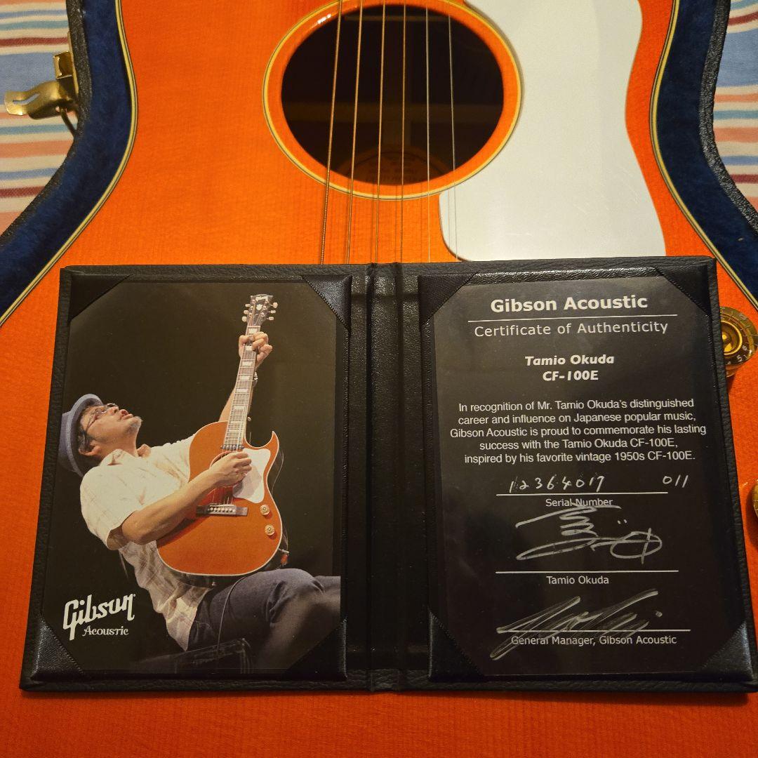 ギター Gibson Tamio Okuda CF-100E(Faded Cherry)