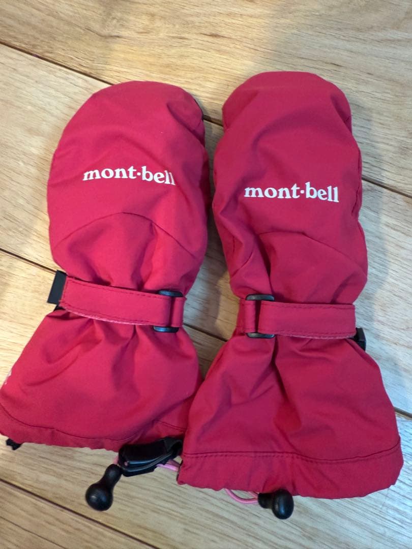 モンベル　mont-bell スキーウェア　上下セット　ピンク　110 手袋付き