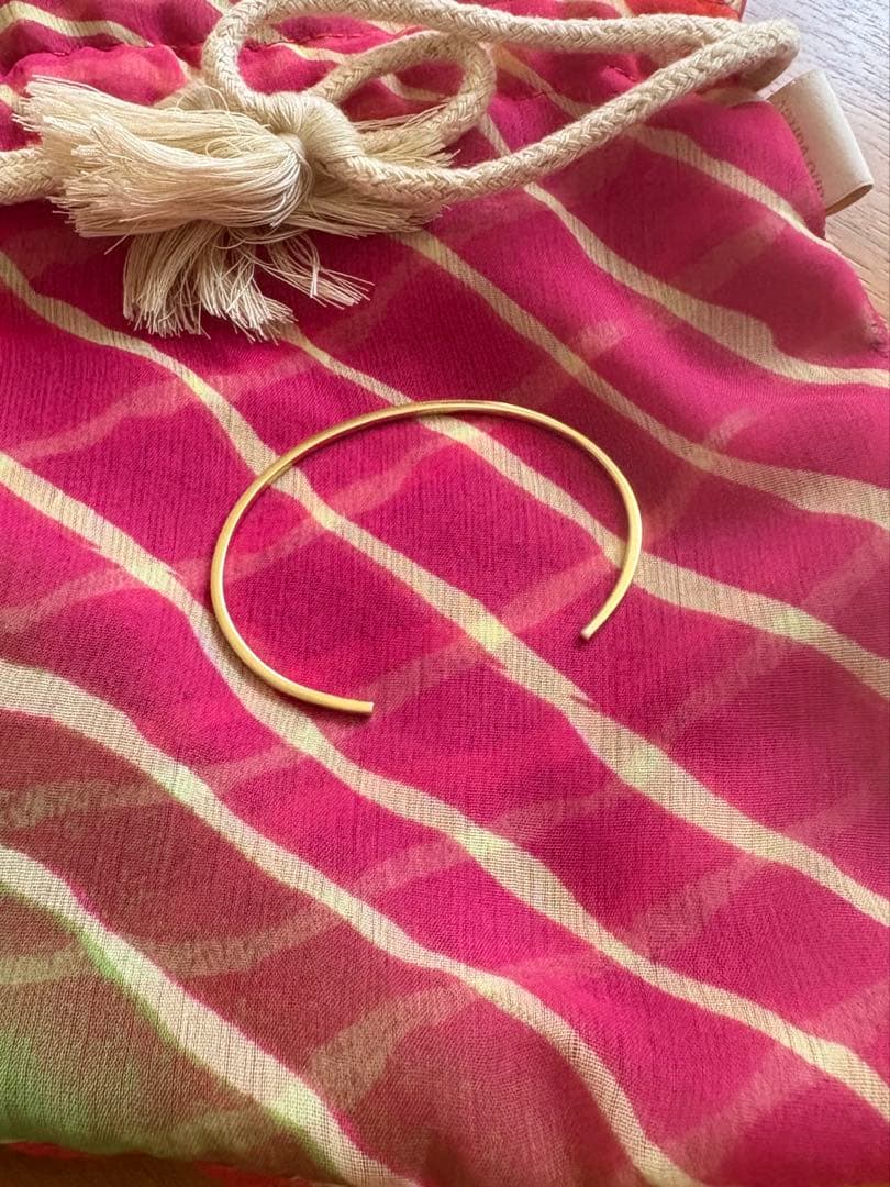 [bone] medium プレーン バングル