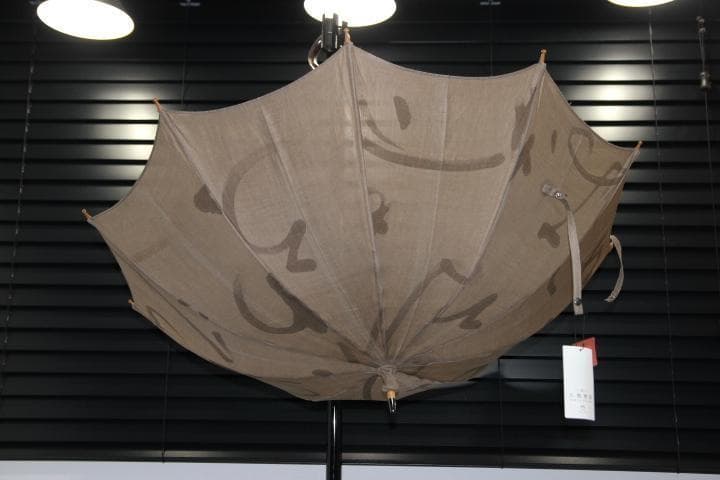 小宮商店 KOMIYA 柿渋染め 日傘 長傘 麻100％ 高級日傘 パラソル ➂