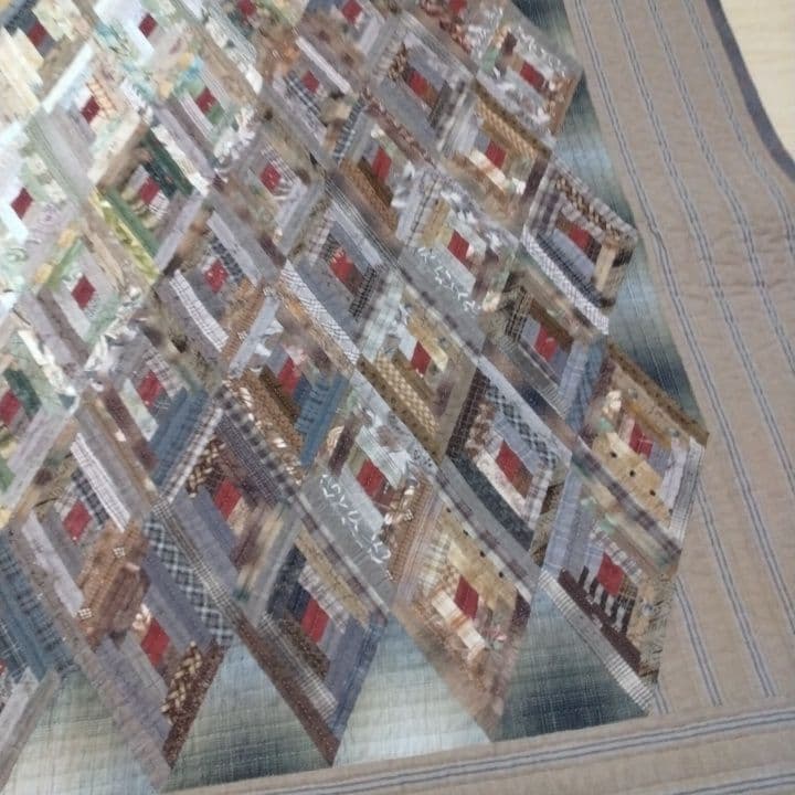 ダイヤモンドパターン パッチワークキルト