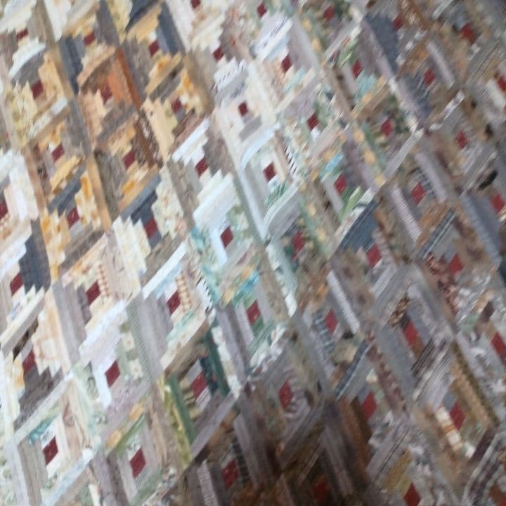 ダイヤモンドパターン パッチワークキルト