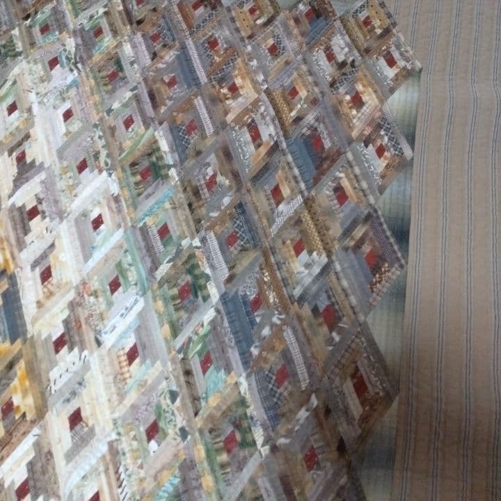 ダイヤモンドパターン パッチワークキルト