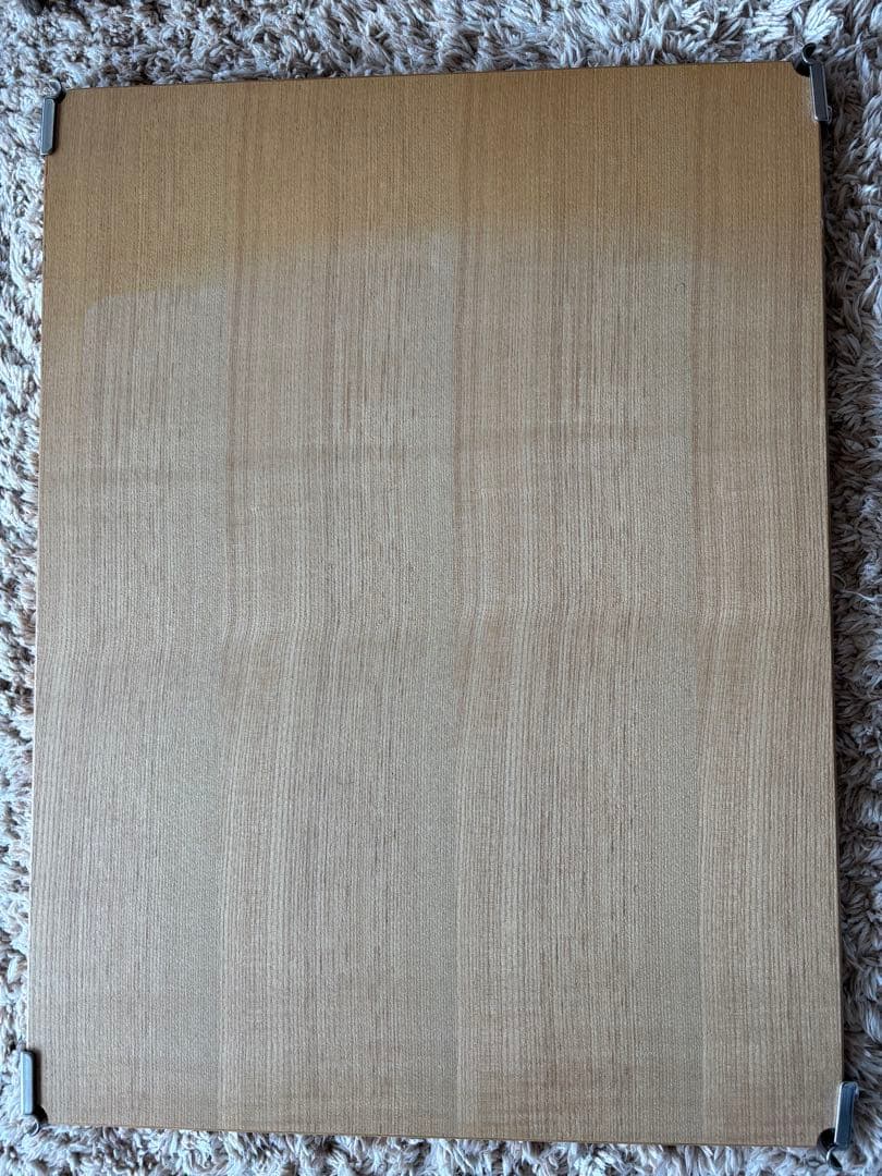 無印 ステンレスユニットシェルフ　タモ材棚セット　大　中古