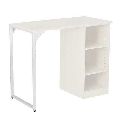 【2個セット】パソコンデスク 3段シェルフ付 オフィスデスク 簡易デスク学習机