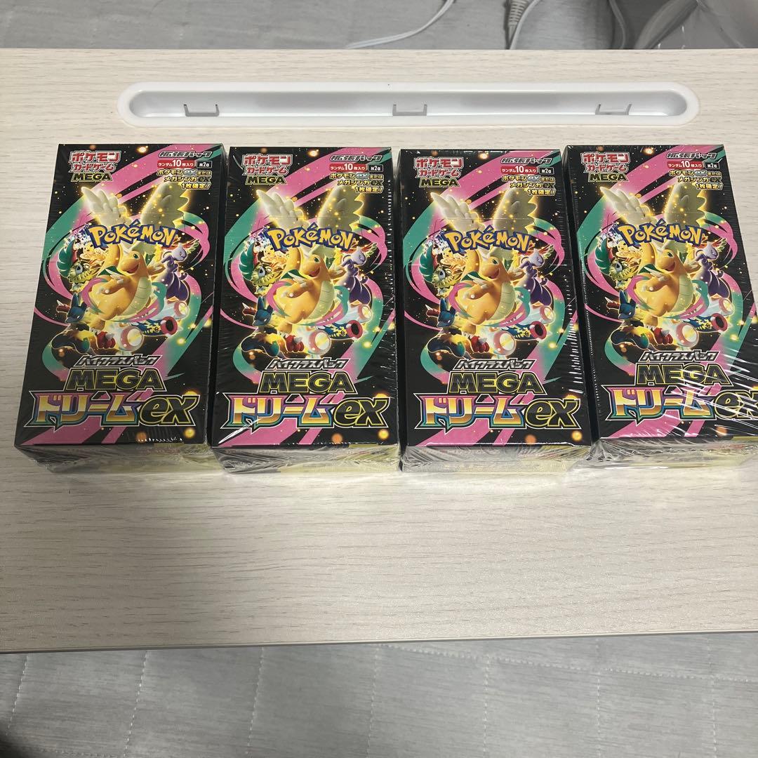 ポケモンカード MEGAドリームex 4BOX シュリンク付き