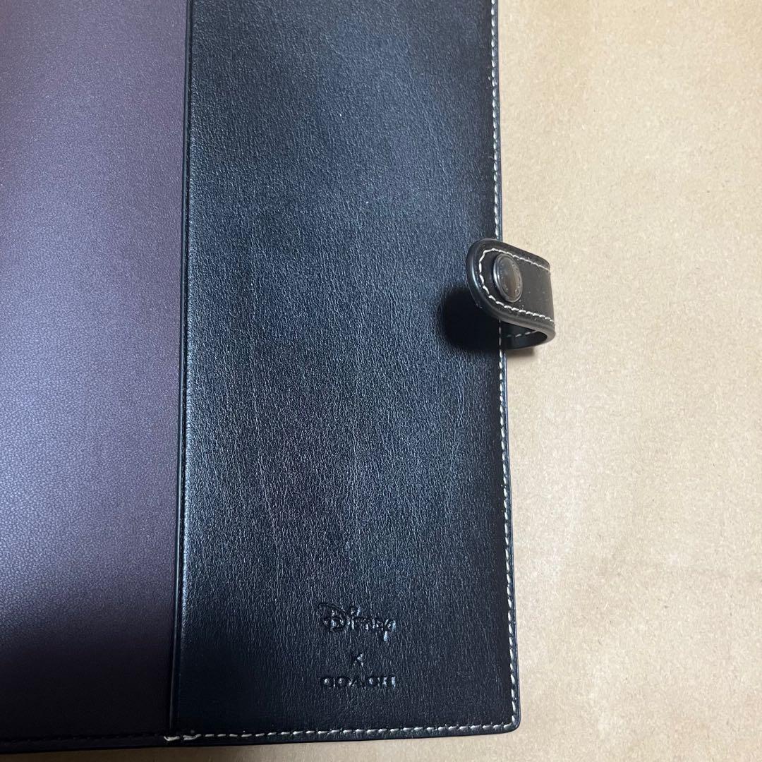 【新品未使用】coach×ディズニー　コラボミッキー　ノートカバー(ノート付き)