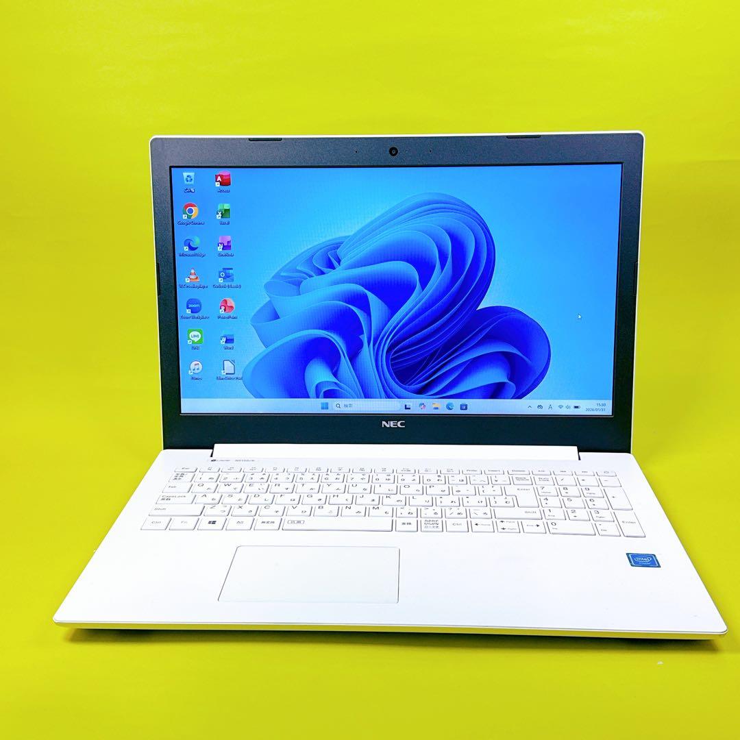 最新オフィス2024⭐️爆速SSD windows11 ノートパソコン カメラ薄型